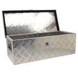 Alu Transportbox TB 55 Alukiste Maße 74,5 x 32 x 25 cm WD Tools Alubox abschließbar inkl. Schlüssel Werkzeugkiste 55 l Fassungsvermögen Werkzeugbox Gurtkiste Aluminium - 1