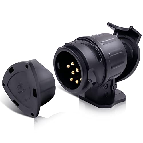 CXTM Adapter 13 auf 7 Poliger Anhängerstecker, Anhängerkupplung Adapter 13 auf 7 Polig, Anhänger