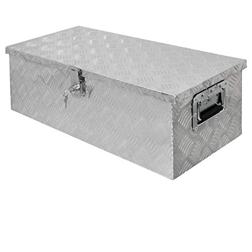 ECD Germany Alu Werkzeugkoffer 57x22x19cm - Abschließbare Transportbox Für Werkzeug & Equipment