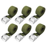 JYSDCXC Spanngurt 1m - 6 Stück Spanngurte Kurz Spanngurte mit klemmschloss für Motorrad Fahrradträger Extrem robuste Zurrgurte DIN EN 12195-2 Standard - 1