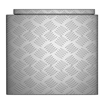 MSW Alubox abschließbar Werkzeugkasten ATB-910 Deichselbox 119 L Transportbox Metallbox mit Deckel Riffelblech 91 x 44,5 x 43 cm Aluminiumbox - 2