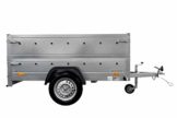 Pkw-Anhänger 230x125 Garden Trailer 230 KIPP Unitrailer 750 kg mit Stützrad und zusätzlichen Bordwänden - 1