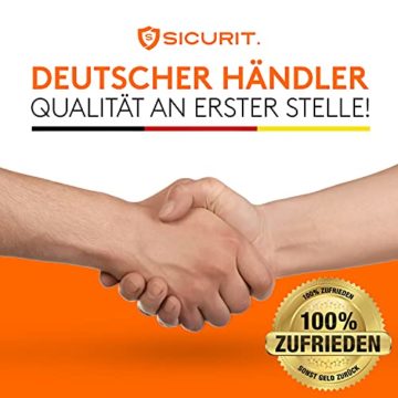 SICURIT. Spanngurte mit Ratsche – 4 Stück 6m, 1000Kg – TÜV G/S geprüft – DIN EN 12195-2 – Extrem robuste Zurrgurte - Ratschengurte zur Ladungssicherung – inkl. 4 Kantenschoner - 6