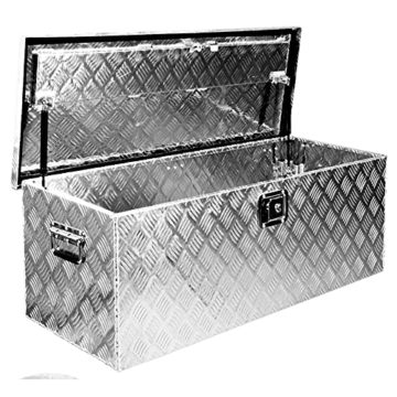 Truckbox Box Werkzeugkiste Anhängerbox Deichselbox 15 Größen Alumium Trucky, Boxentyp:D160 (109 x 40 x 38 cm) - 2