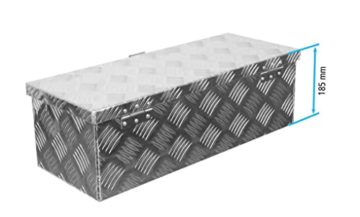 Truckbox D024 Deichselbox, Werkzeugbox, Alu Riffelblech, Alubox, Staukasten, Anhängerkiste - ca. 22 Liter - 3