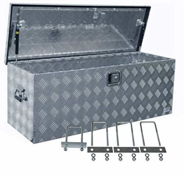 Truckbox D160 inkl. MON4004 Edelstahlhaus Werkzeugkasten, Deichselbox, Transportbox, Alubox, Alukoffer, Deichselkasten, inkl. Montagesatz, Montageset - 1