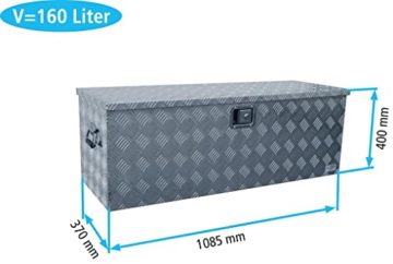 Truckbox D160 Werkzeugkasten, Deichselbox, Transportbox, Alubox, Alukoffer - 2