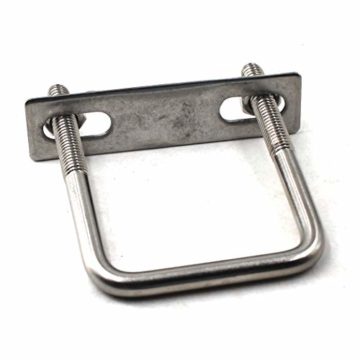 U Bolzen M8 x 60 x 120 mm, quadratisch, 304 Edelstahl, 2 Stück - 4