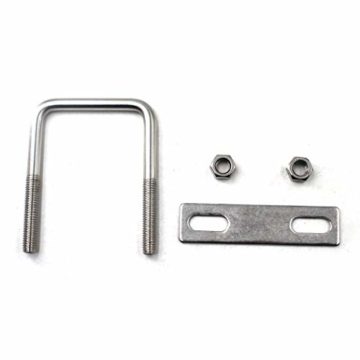 U Bolzen M8 x 60 x 120 mm, quadratisch, 304 Edelstahl, 2 Stück - 6