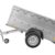 Unitrailer Anhänger, 200 x 106 cm, mit flacher Plane, Erhöhung von Rändern und Stützrad – Garden Trailer 200 Kipp - 3