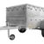 Unitrailer Anhänger, 200 x 106 cm, mit flacher Plane, Erhöhung von Rändern und Stützrad – Garden Trailer 200 Kipp - 5