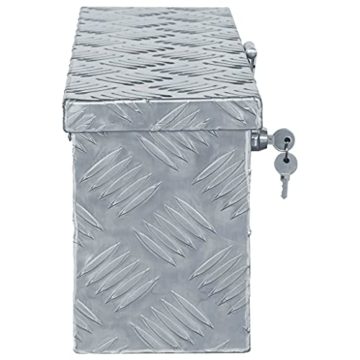 vidaXL Aluminiumkiste Silbern Alubox Aluminiumbox Transportkiste Alukoffer - 2