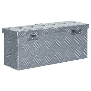 vidaXL Aluminiumkiste Silbern Alubox Aluminiumbox Transportkiste Alukoffer - 3