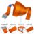 Zurrgurt Spanngurt Befestigungsgurt Klemmverschluss Befestigungsriemen orange - belastbar bis 250 kg DIN EN 12195-2, 10er Pack 2.5 cm x 6 m - 3
