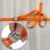 Zurrgurt Spanngurt Befestigungsgurt Klemmverschluss Befestigungsriemen orange - belastbar bis 250 kg DIN EN 12195-2, 10er Pack 2.5 cm x 6 m - 6